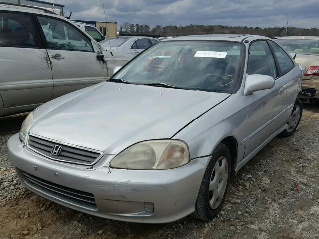 1HGEJ8245YL072941 - 2000 HONDA CIVIC EX SILVER photo 2