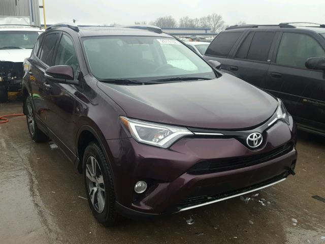 2T3WFREV0GW307997 - 2016 TOYOTA RAV4 XLE PURPLE photo 1