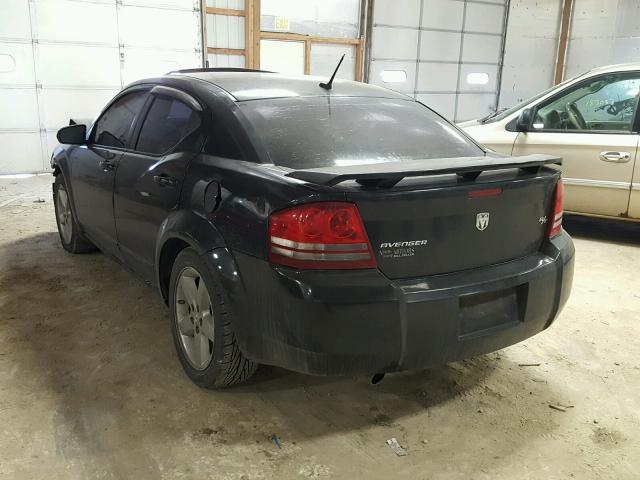 1B3LC76M88N137419 - 2008 DODGE AVENGER R/ BLACK photo 3