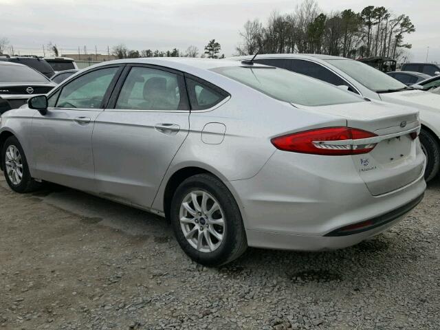 3FA6P0G73HR273752 - 2017 FORD FUSION S SILVER photo 3