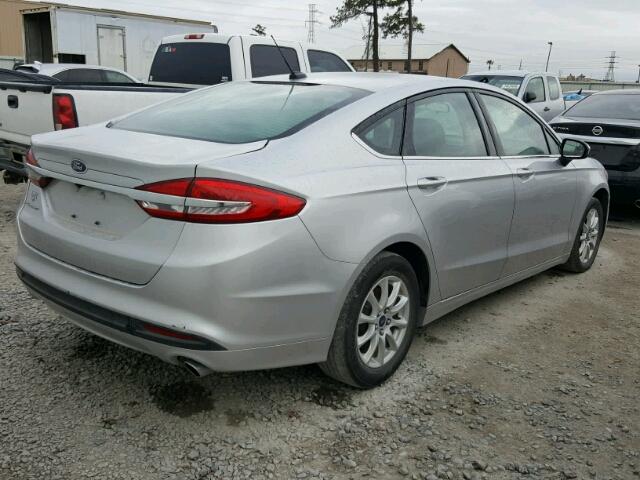 3FA6P0G73HR273752 - 2017 FORD FUSION S SILVER photo 4