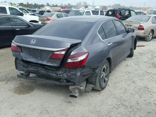 1HGCR2F34GA120082 - 2016 HONDA ACCORD LX GRAY photo 4