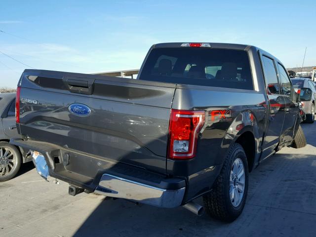 1FTEW1EF2HKE39885 - 2017 FORD F150 SUPER GRAY photo 4