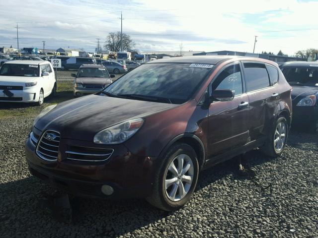 4S4WX85C764414736 - 2006 SUBARU B9 TRIBECA RED photo 2