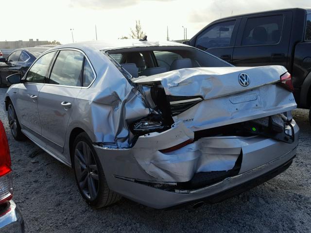 1VWDT7A36HC077232 - 2017 VOLKSWAGEN PASSAT R-L SILVER photo 3