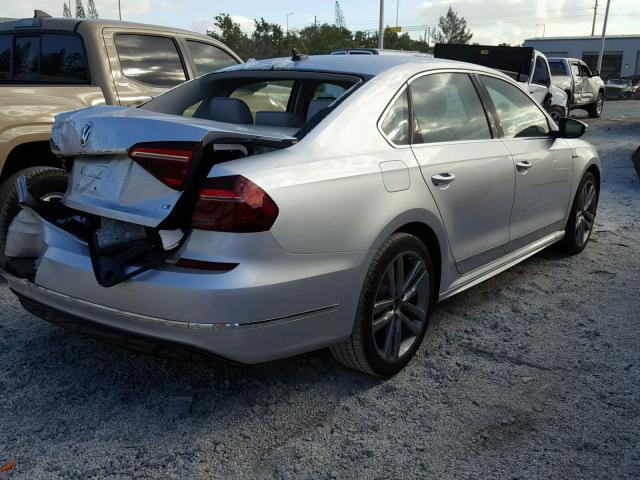 1VWDT7A36HC077232 - 2017 VOLKSWAGEN PASSAT R-L SILVER photo 4
