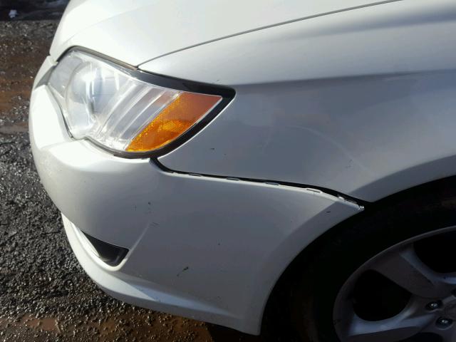 4S3BL626687213347 - 2008 SUBARU LEGACY 2.5 WHITE photo 9