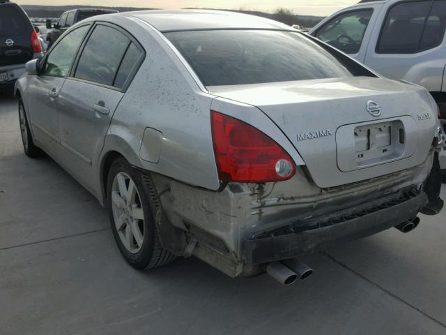 1N4BA41E34C921372 - 2004 NISSAN MAXIMA SE SILVER photo 3