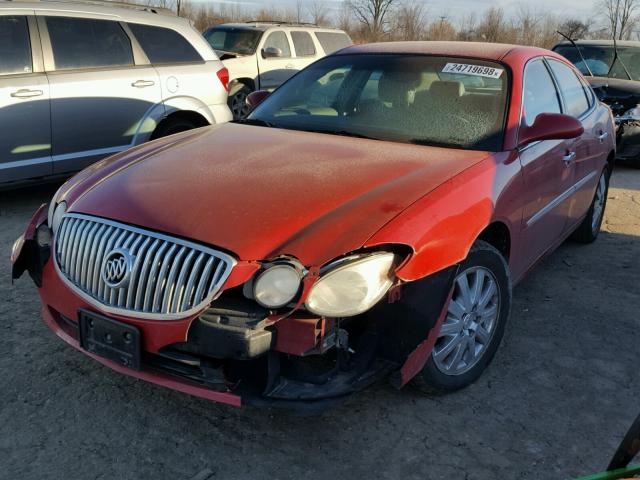 2G4WD582981196288 - 2008 BUICK LACROSSE C RED photo 2