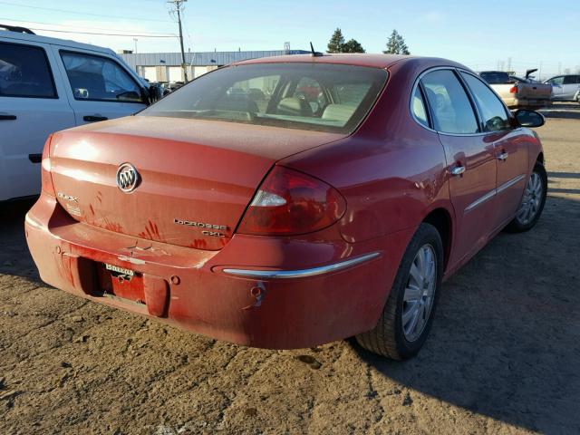 2G4WD582981196288 - 2008 BUICK LACROSSE C RED photo 4
