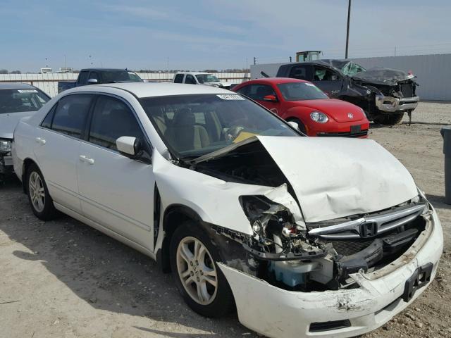 JHMCM56347C009081 - 2007 HONDA ACCORD SE WHITE photo 1