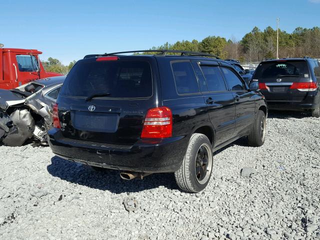 JTEGF21A320049028 - 2002 TOYOTA HIGHLANDER BLACK photo 4