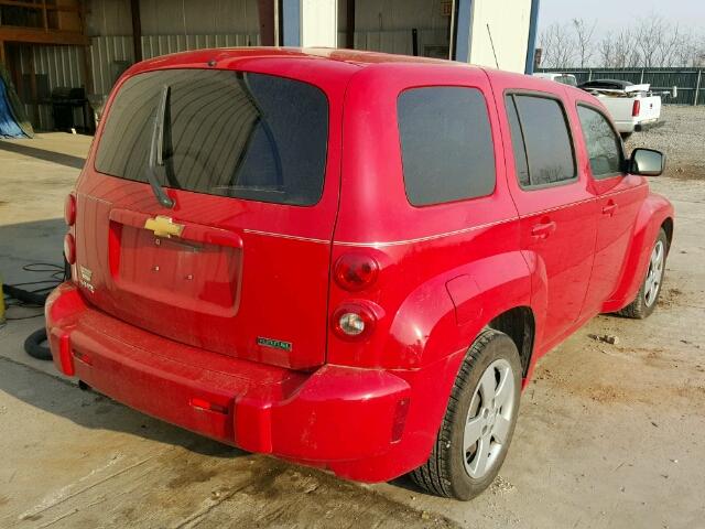 3GNBAADB4AS572844 - 2010 CHEVROLET HHR LS RED photo 4