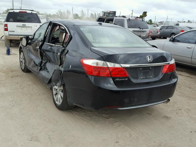 1HGCR2F80EA210936 - 2014 HONDA ACCORD EXL BLACK photo 3