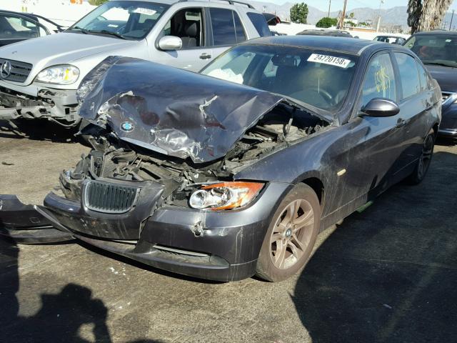 WBAVC57538NK77281 - 2008 BMW 328 I SULE GRAY photo 2