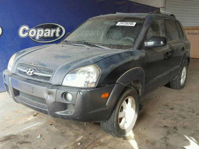 KM8JN72D95U062054 - 2005 HYUNDAI TUCSON GLS BLACK photo 2