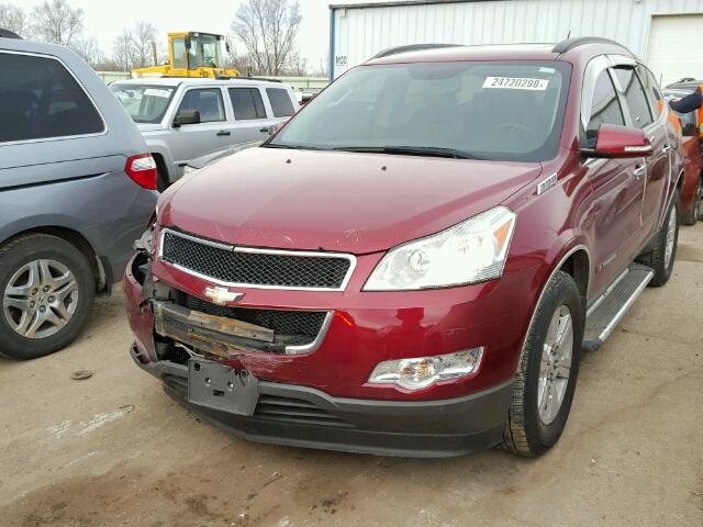 1GNER23D99S174566 - 2009 CHEVROLET TRAVERSE L RED photo 2