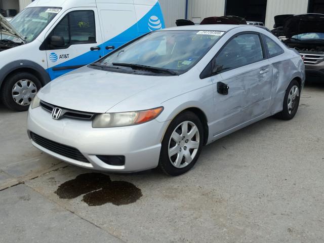 2HGFG12687H572051 - 2007 HONDA CIVIC LX SILVER photo 2