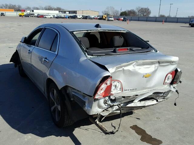 1G1ZC5EUXCF302638 - 2012 CHEVROLET MALIBU 1LT 银色 照片 3