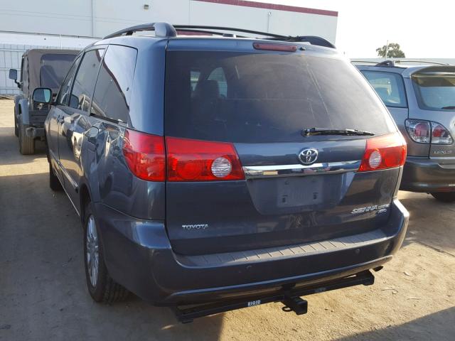 5TDDK4CCXAS032574 - 2010 TOYOTA SIENNA XLE BLUE photo 3