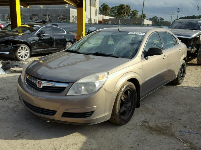 1G8ZS57B08F221414 - 2008 SATURN AURA XE TAN photo 2