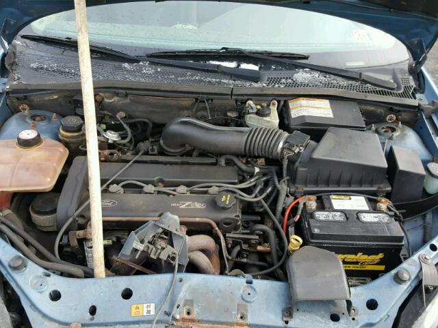 1FAFP36301W324644 - 2001 FORD FOCUS SE BLUE photo 7