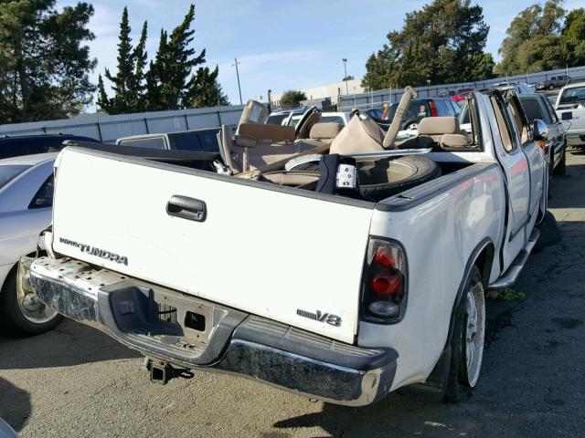 5TBRT34163S369376 - 2003 TOYOTA TUNDRA ACC WHITE photo 4