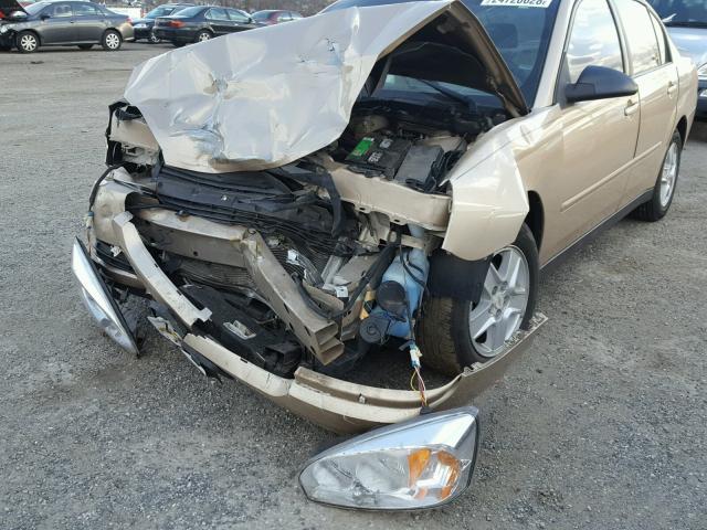 1G1ZT54894F118345 - 2004 CHEVROLET MALIBU LS ოქროსფერი ფოტო 9