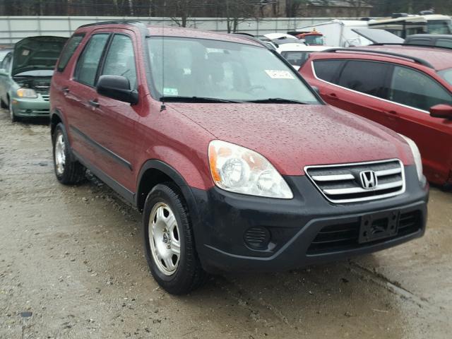 SHSRD78535U322749 - 2005 HONDA CR-V LX RED photo 1