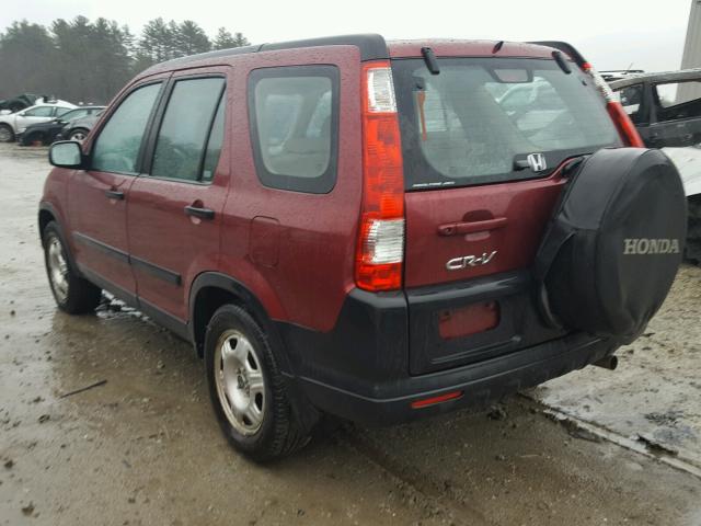 SHSRD78535U322749 - 2005 HONDA CR-V LX RED photo 3