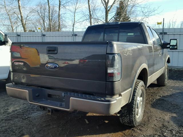 1FTPX14555NB32493 - 2005 FORD F150 BROWN photo 4