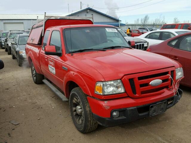 1FTYR44U37PA22931 - 2007 FORD RANGER SUP RED photo 1