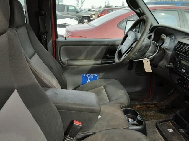 1FTYR44U37PA22931 - 2007 FORD RANGER SUP RED photo 5