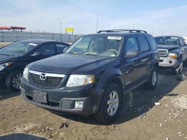 4F2CZ02Z08KM26088 - 2008 MAZDA TRIBUTE I BLACK photo 2