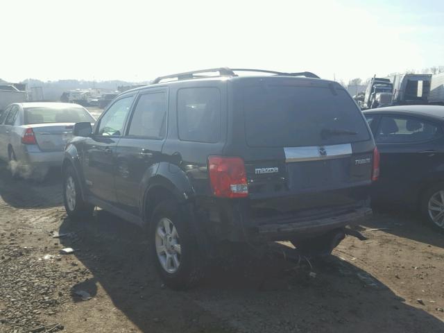 4F2CZ02Z08KM26088 - 2008 MAZDA TRIBUTE I BLACK photo 3