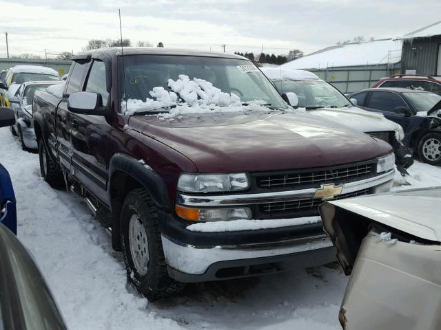 2GCEK19T021198363 - 2002 CHEVROLET SILVERADO BURGUNDY photo 1