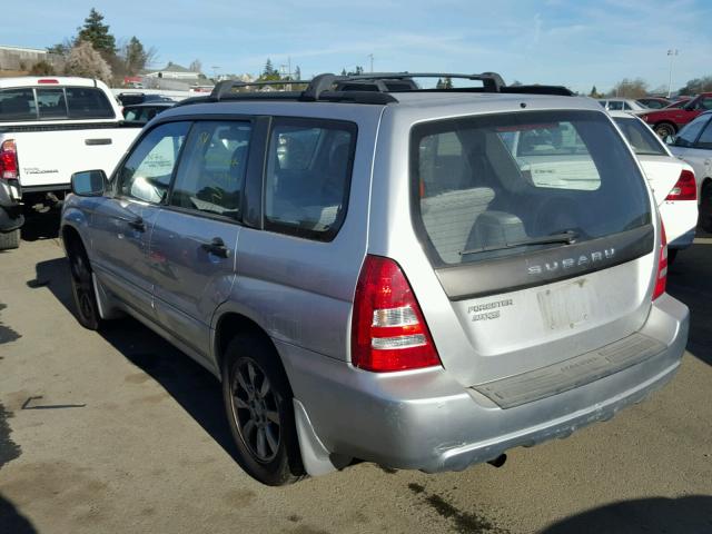 JF1SG65645H733218 - 2005 SUBARU FORESTER 2 SILVER photo 3