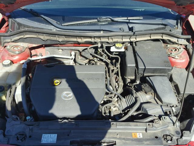 JM1BL1H54A1264825 - 2010 MAZDA 3 S RED photo 7