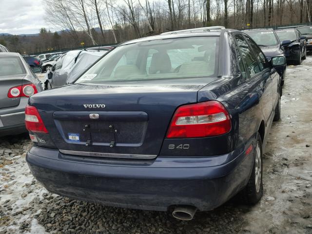 YV1VS27573F954821 - 2003 VOLVO S40 1.9T BLUE photo 4