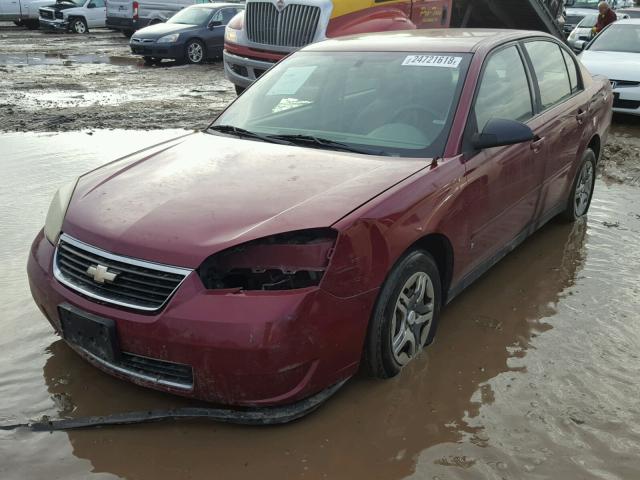 1G1ZS58F97F156755 - 2007 CHEVROLET MALIBU LS MAROON photo 2