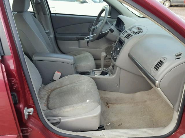 1G1ZS58F97F156755 - 2007 CHEVROLET MALIBU LS MAROON photo 5