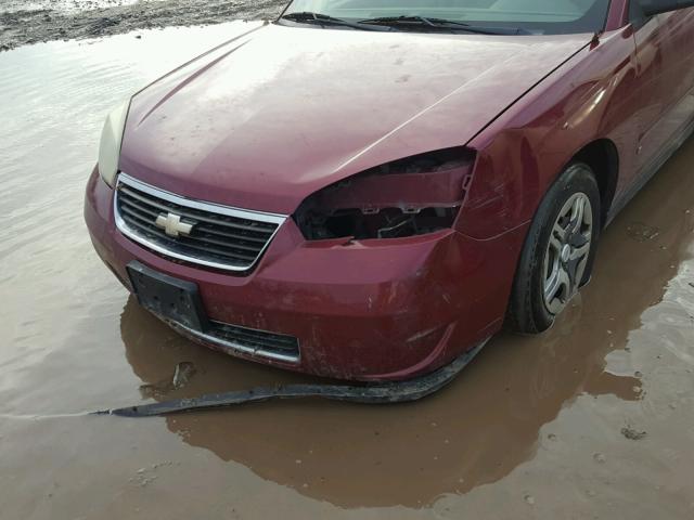 1G1ZS58F97F156755 - 2007 CHEVROLET MALIBU LS MAROON photo 9