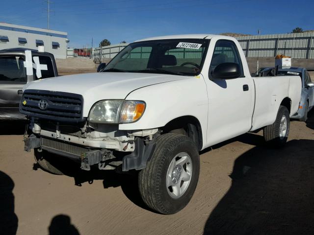 5TBJN32151S197364 - 2001 TOYOTA TUNDRA WHITE photo 2