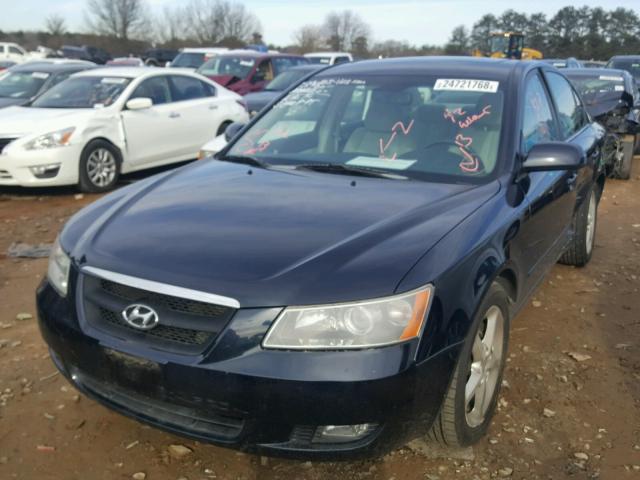 5NPEU46F58H402589 - 2008 HYUNDAI SONATA SE BLACK photo 2