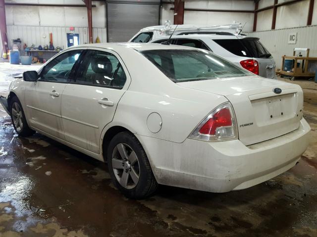 3FAHP07Z78R114257 - 2008 FORD FUSION SE WHITE photo 3