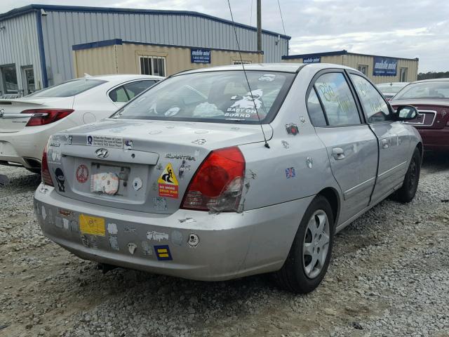 KMHDN46D16U250719 - 2006 HYUNDAI ELANTRA GL GRAY photo 4