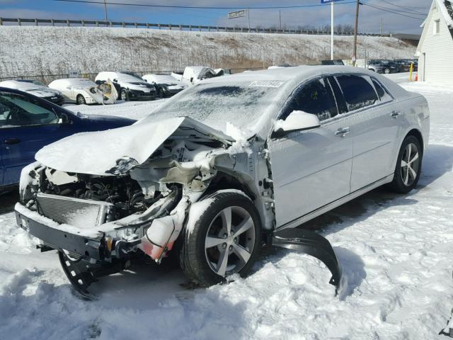 1G1ZC5EU9CF255568 - 2012 CHEVROLET MALIBU 1LT WHITE photo 2