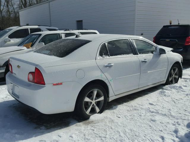 1G1ZC5EU9CF255568 - 2012 CHEVROLET MALIBU 1LT WHITE photo 4