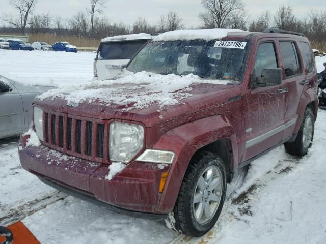 1C4PJMAK5CW216592 - 2012 JEEP LIBERTY SP RED photo 2