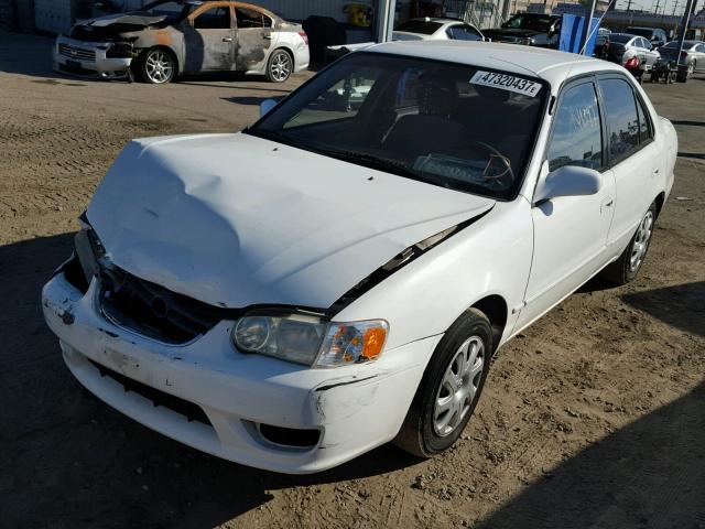 1NXBR12E82Z651963 - 2002 TOYOTA COROLLA CE WHITE photo 2